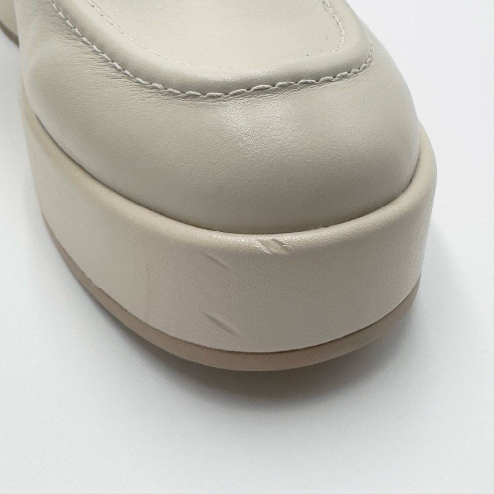 NEW Dolce Vita Yanni Platform Loafer Shoes Round Toe Women's Ivory Size US 7.5 - Picture 10 of 12